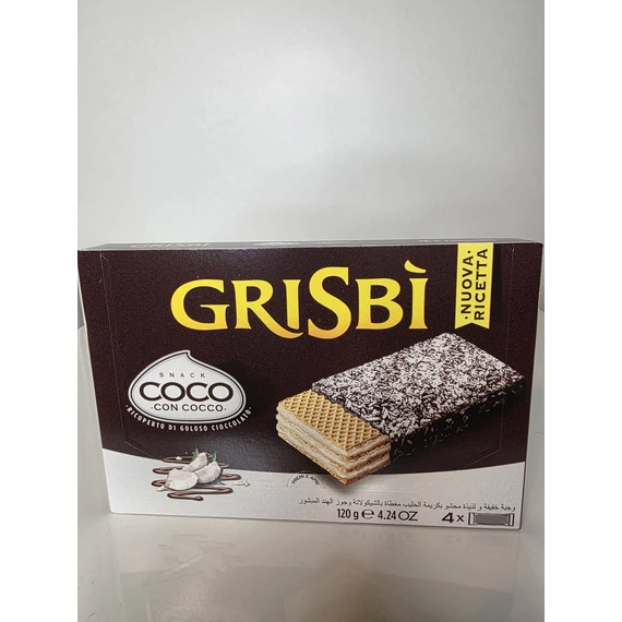 Grisbi nápolyi csokis-kokuszos bevonattal 120g 