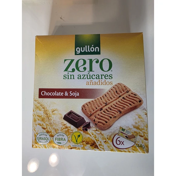 Gullón zero keksz Chocolate&Soja 144g