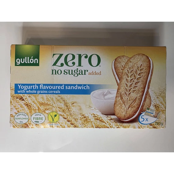 Gullón zero töltött keksz 220g