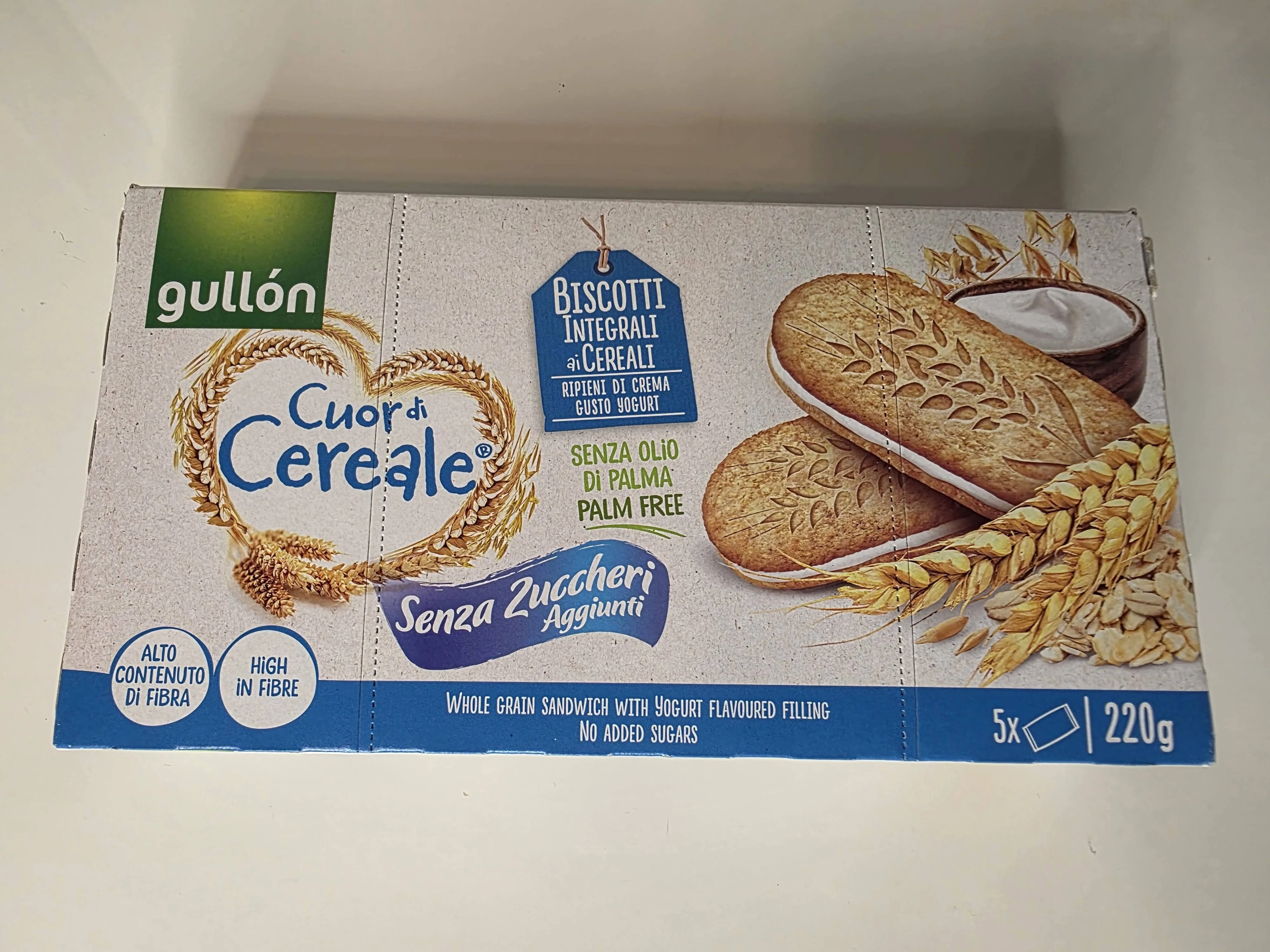 Gullón cukormentes szendvics keksz 220g