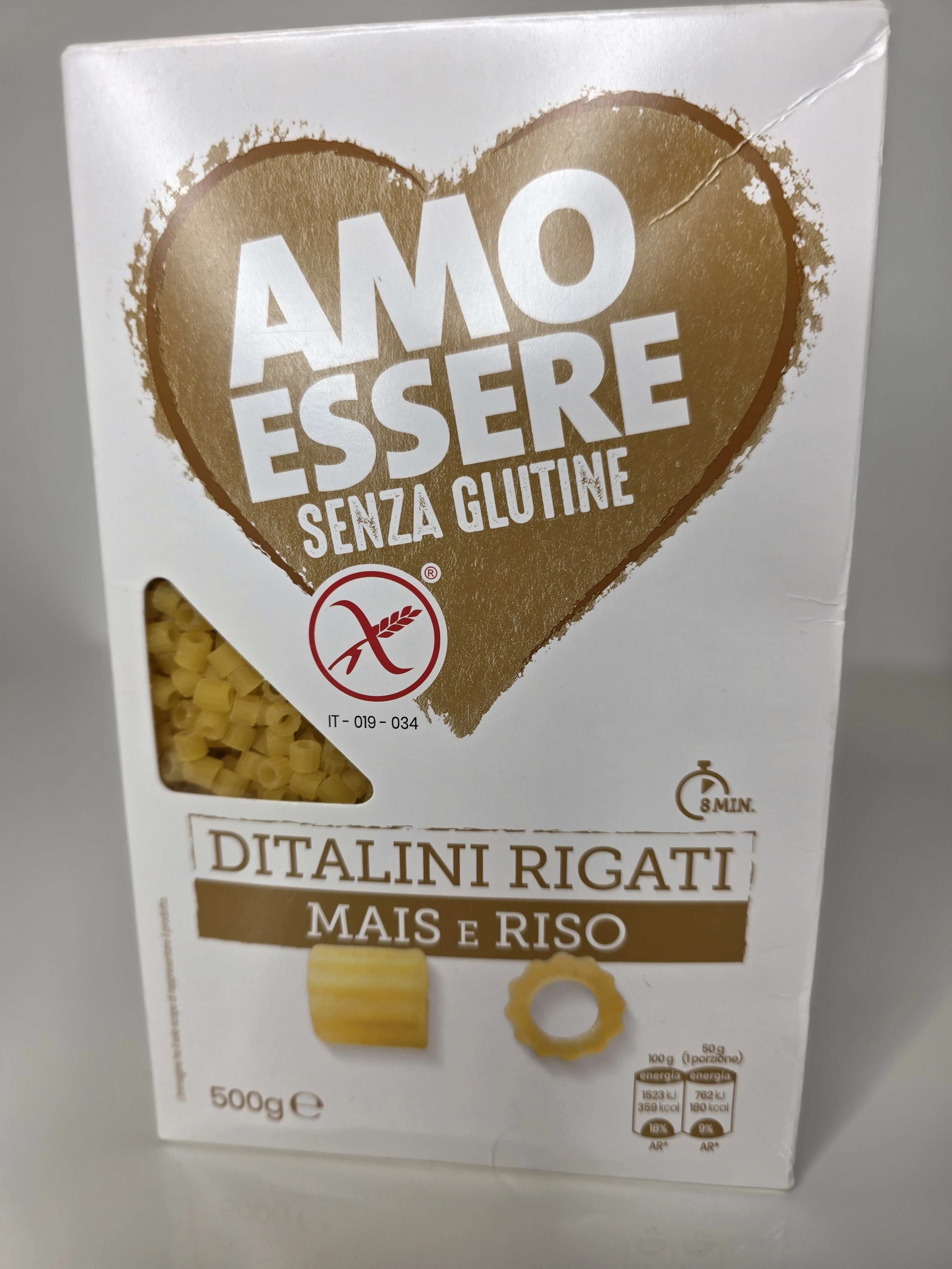 Gm Amo Essere Ditalini Rigati 500g