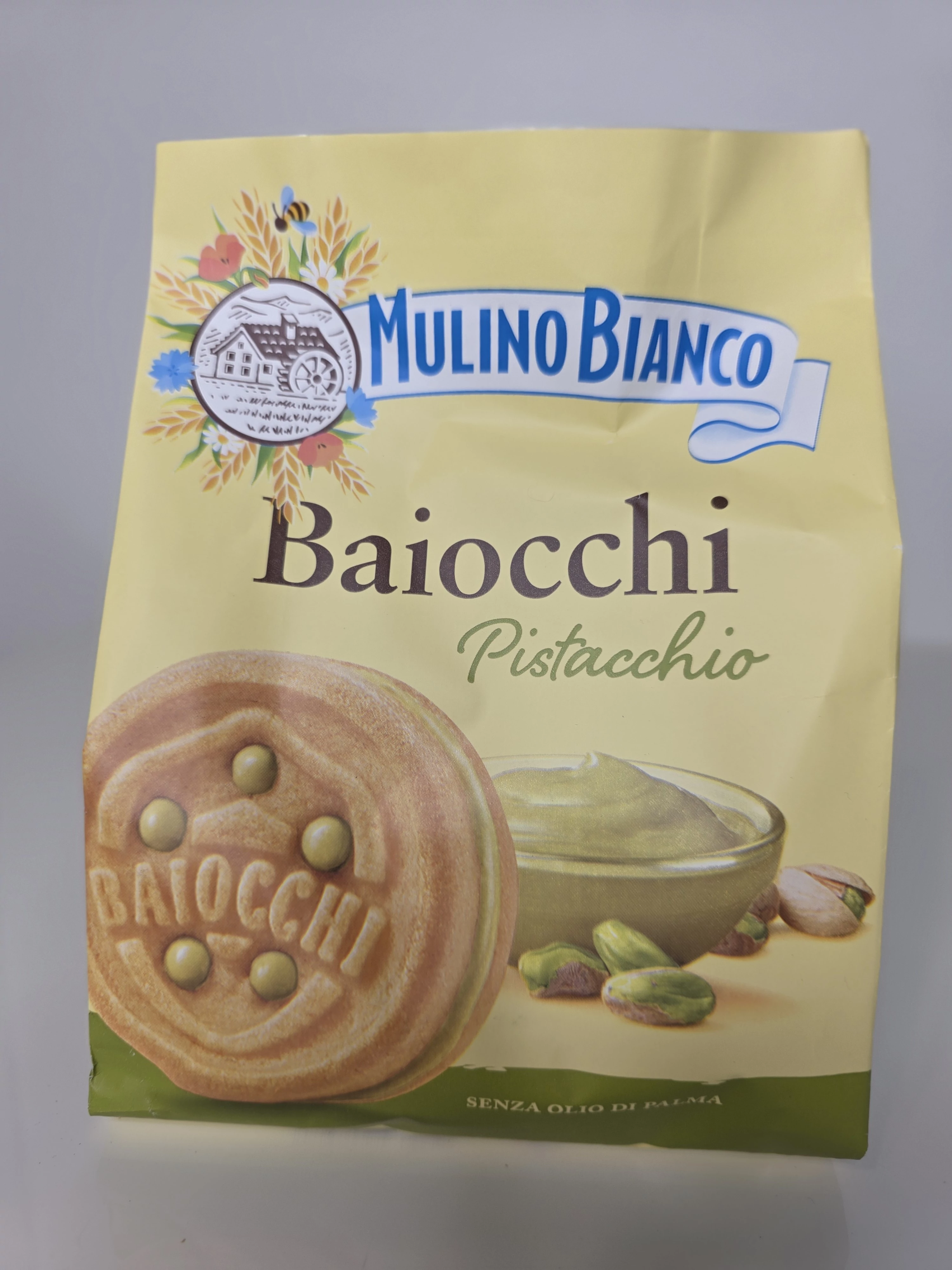 Mulino Bianco Baiocchi Pistacchio keksz 240g