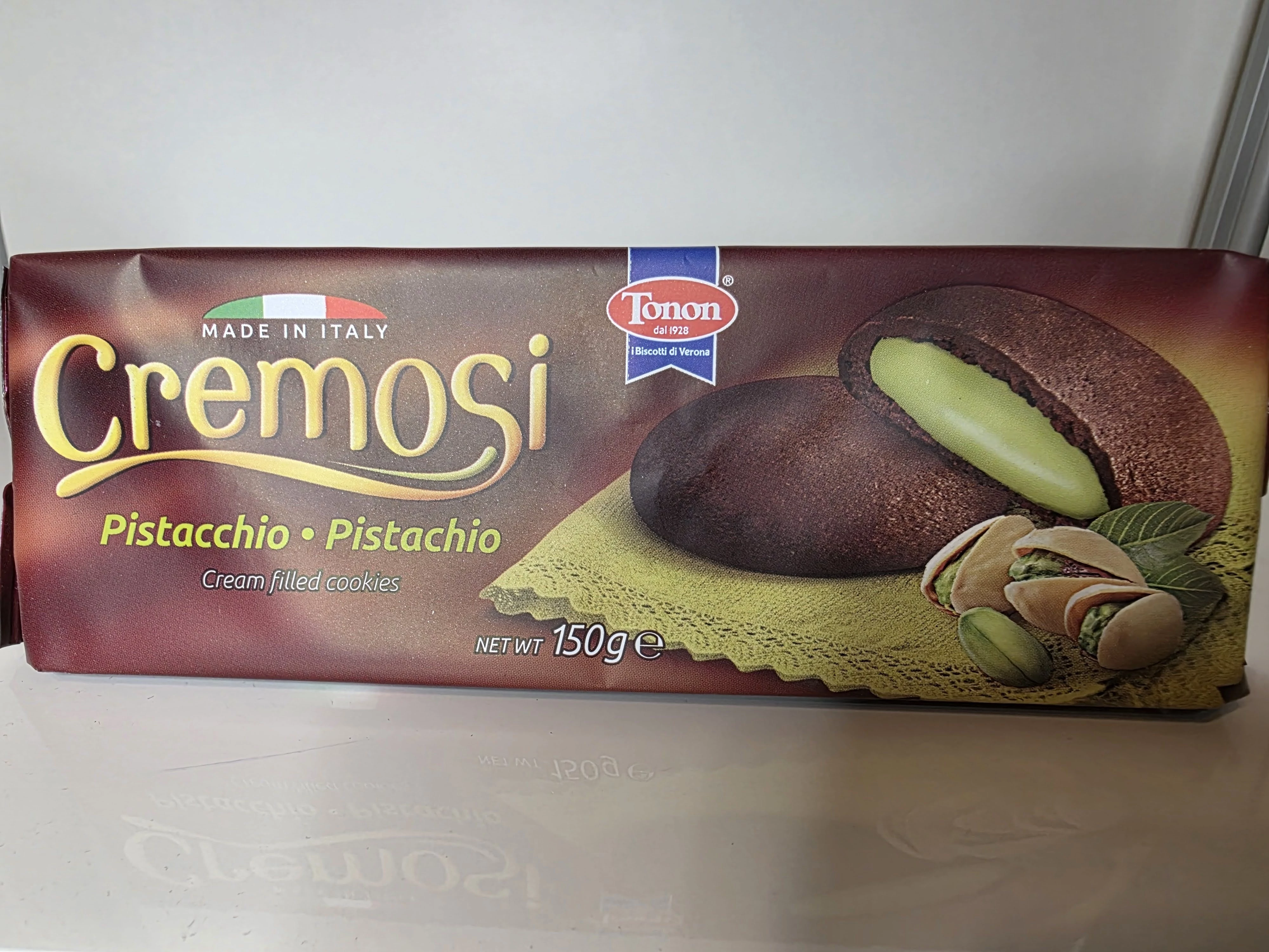 Cremosi töltött keksz Pisztáciás 150g