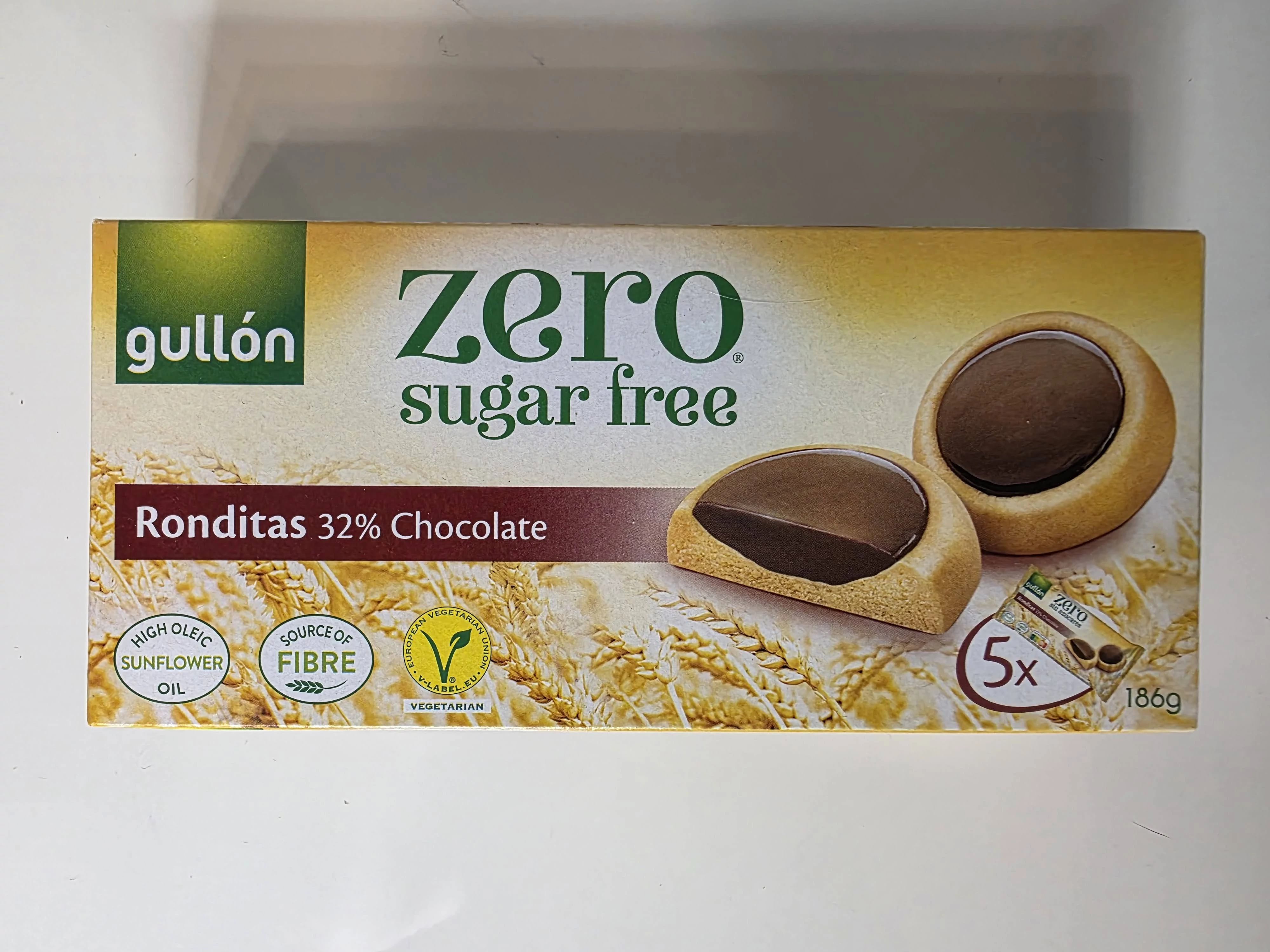 Gullón zero Ronditas keksz 186g