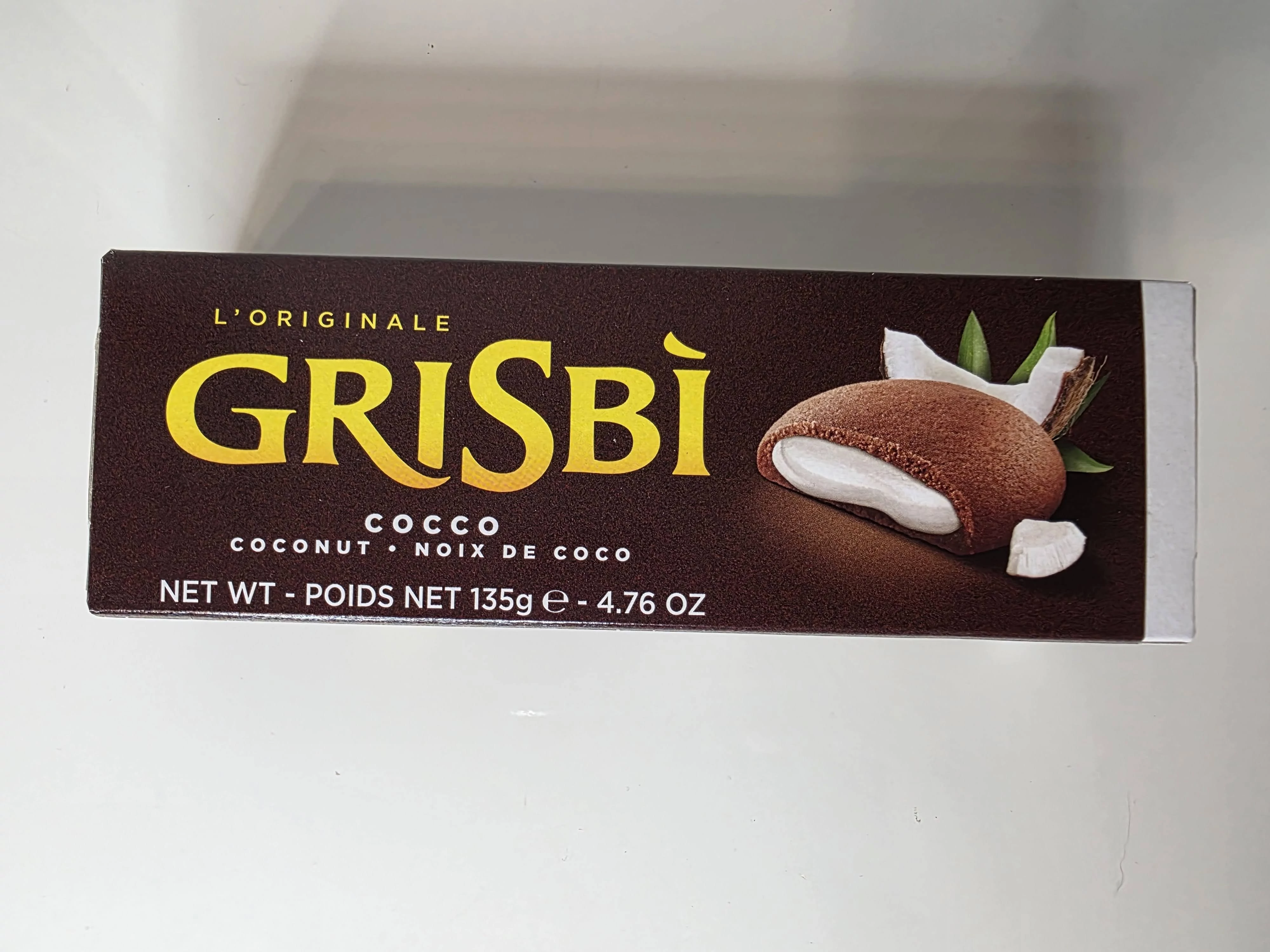 Grisbi kókuszos töltött keksz  135g