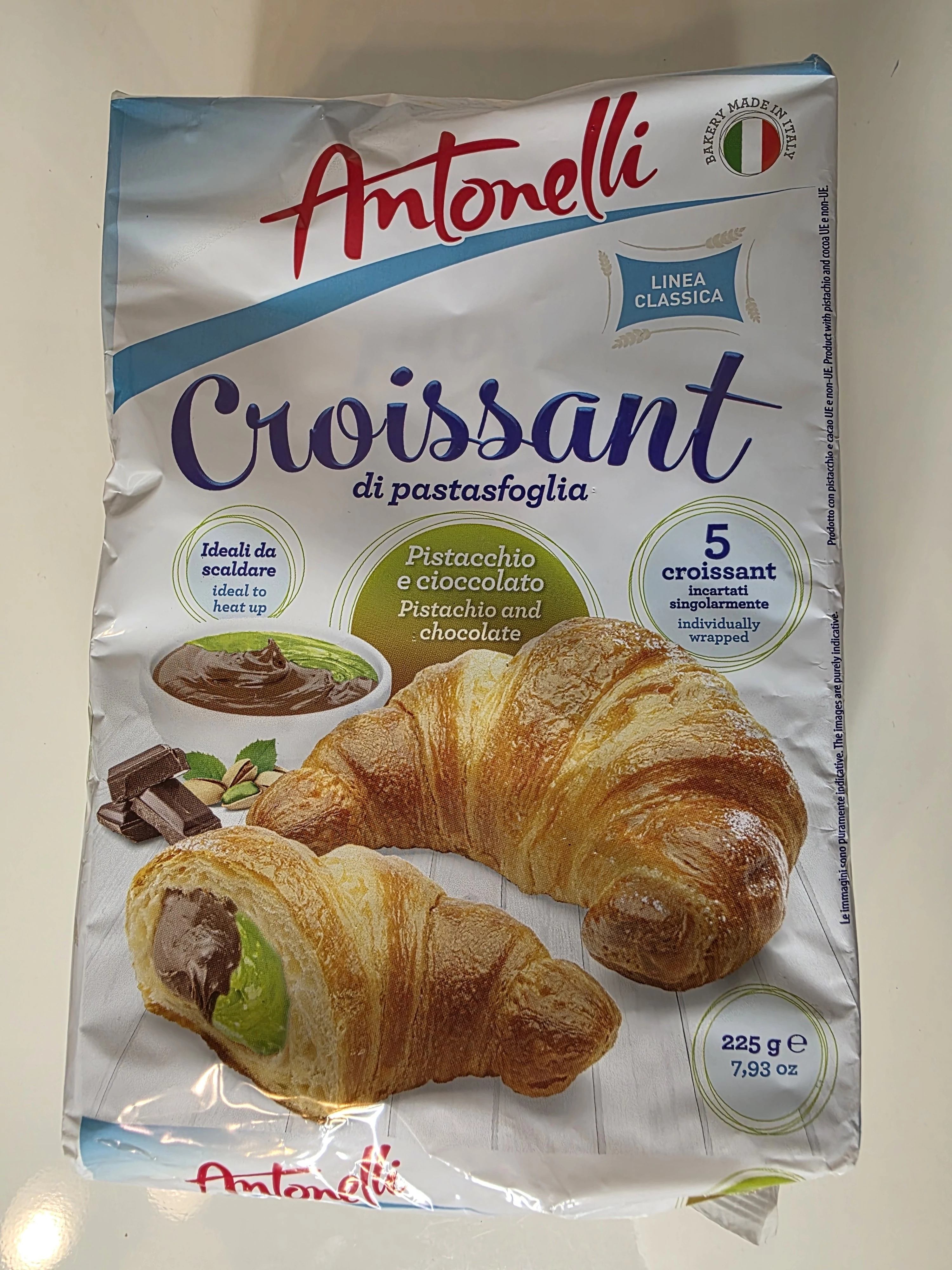 Antonelli Croissant Pistacchio e cioccolato 225g