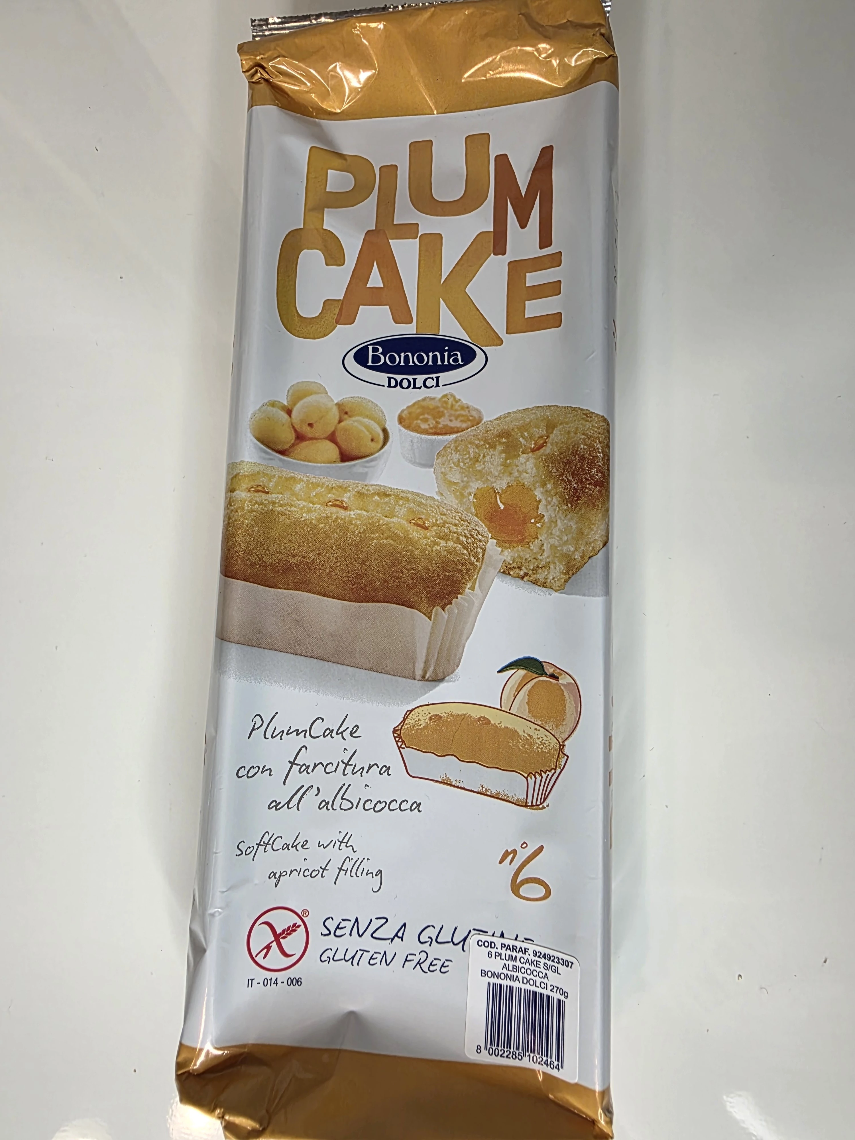 GM Plum Cake barackos 270g